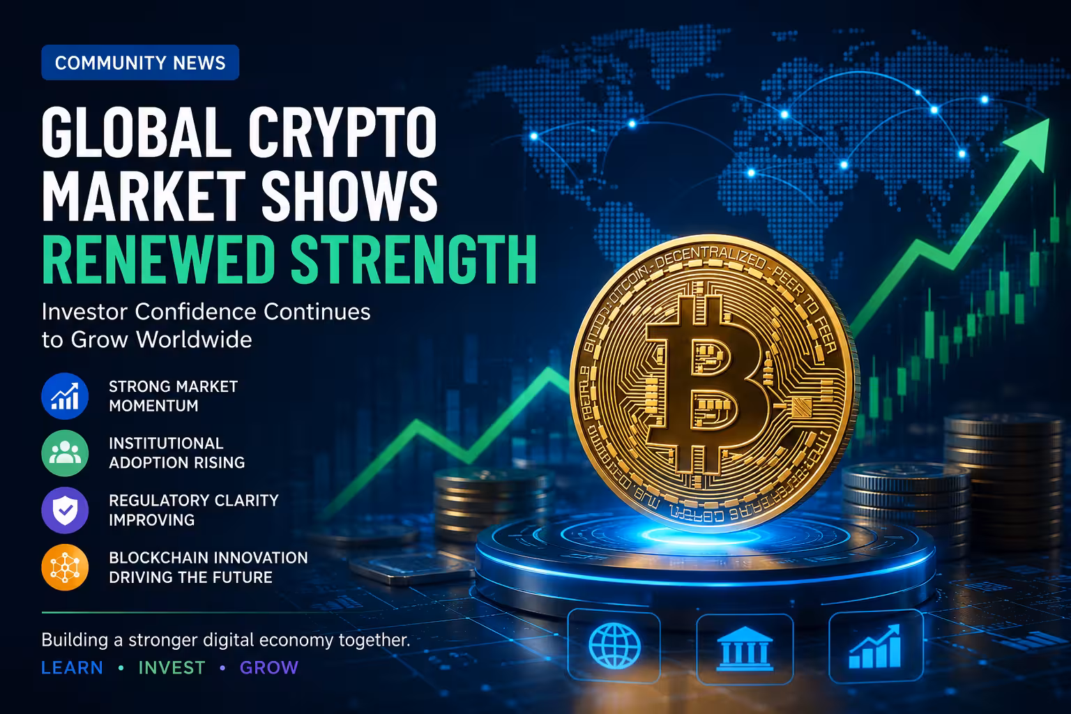 Global Crypto Market Shows Renewed Strength as Investor Confidence Improves